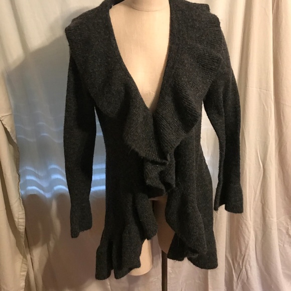 Style & Co. Sweaters - Drape cardigan with Ruffle accent by Style&Co